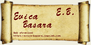 Evica Basara vizit kartica